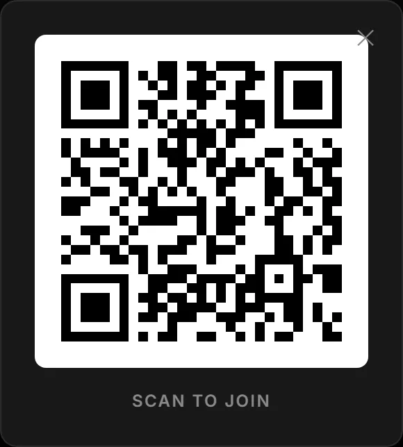 A QR code for joining a group session