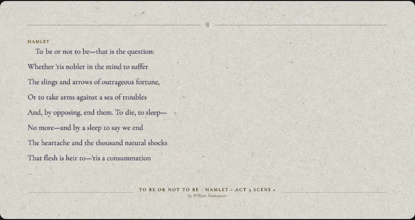 A rendered Scriptaoke quote card